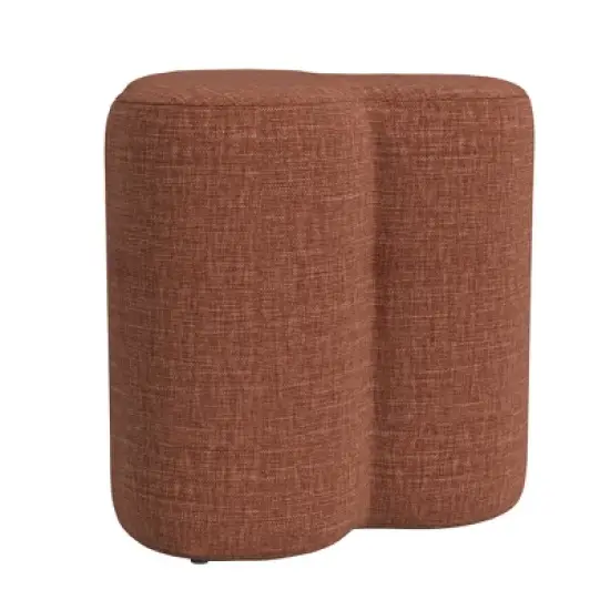 HomePop Clover Shaped Chenille Ottoman image {2}