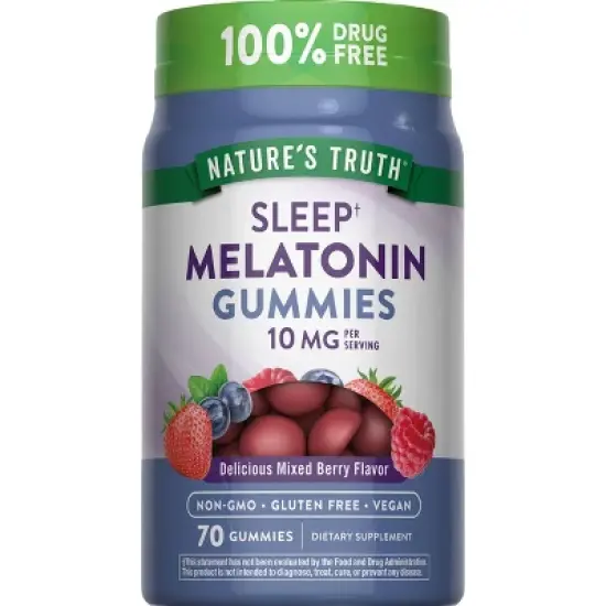 Nature's Truth Melatonin 10mg Vegan Gummies - 70ct image {4}