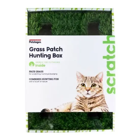 Petstages Grass Patch Hunting Box Cat Scratcher image {3}
