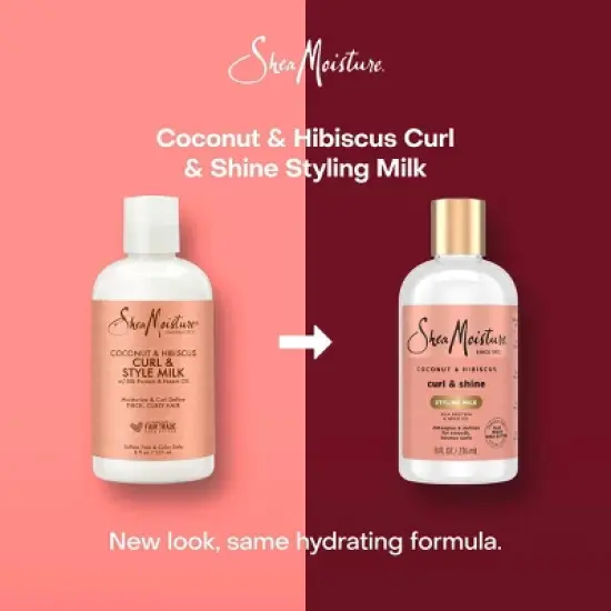 SheaMoisture Coconut & Hibiscus Curl & Style Milk For Thick Curly Hair - 8 fl oz image {3}