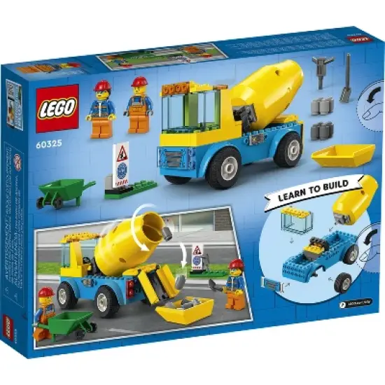 LEGO City Great Vehicles Cement Mixer Truck Toy 60325 image {3}