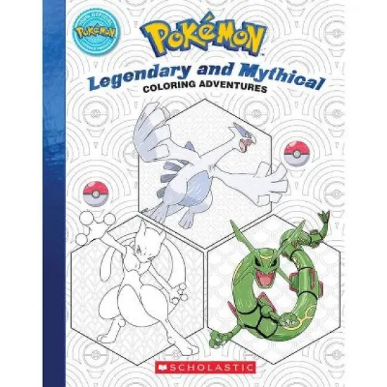 Pok&eacute;mon Coloring Adventures #2: Legendary & Mythical Pok&eacute;mon - by Scholastic (Paperback) image {1}