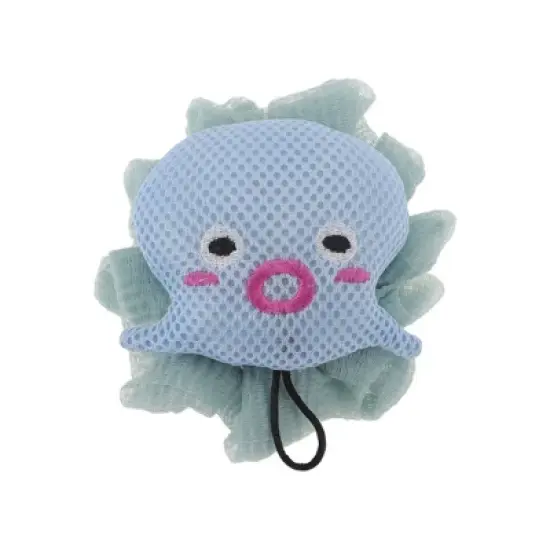 Unique Bargains Cartoon Bath Sponge Blue 1 Pc image {6}