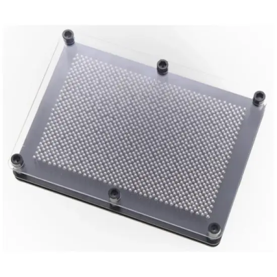 Insten 3D Pin Art Impression Board, Fun & Creative Toys for Kids and Children, 6 x 8in Metal image {2}