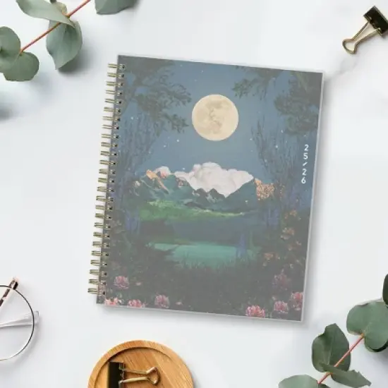 Blue Sky WAAV 7"x9" 2025-2026 Weekly/Monthly Wirebound Planner Frosted Katie image {1}