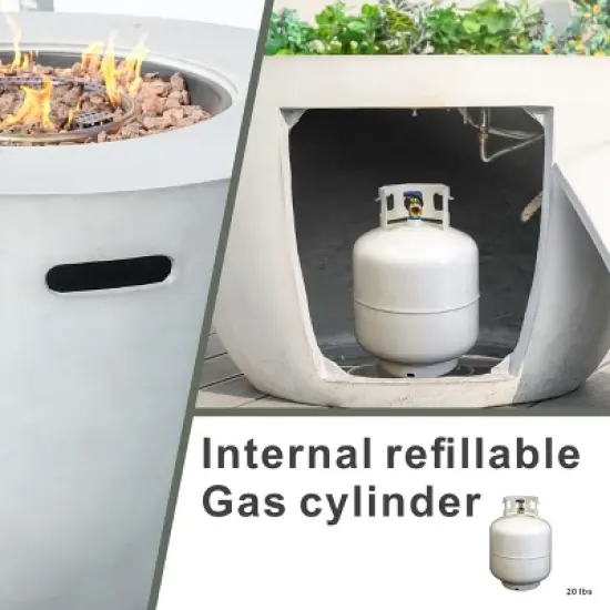 Moda Furnishings 3-Piece Wicker Aluminum Outdoor Fire Pit Set With Cushions image {8}