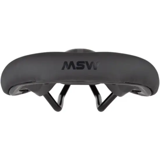 MSW SDL-165 Hustle Performance Saddle - Black Comfortable, High-Density Foam image {3}