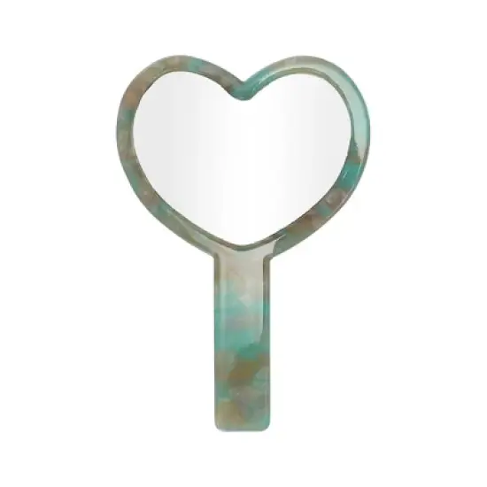 Unique Bargains Heart Shaped Handheld Mirrors 1 Pc image {9}