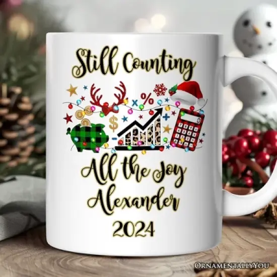 Finance Professional Buffalo Plaid Christmas, Custom Accountant and Financial Advisor Gift image {2}