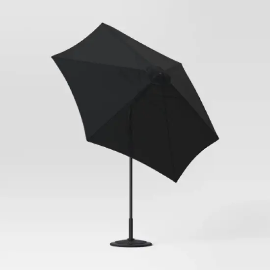 9'x9' Patio Market Umbrella - Black Pole - Room Essentials&trade; image {3}