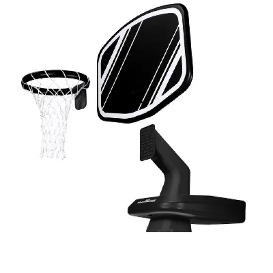 GoSports Splash Hoop PRO Swimming Pool Basketball Game - Includes Poolside Water Basketball Hoop, 2 Balls and Pump - Black image {4}
