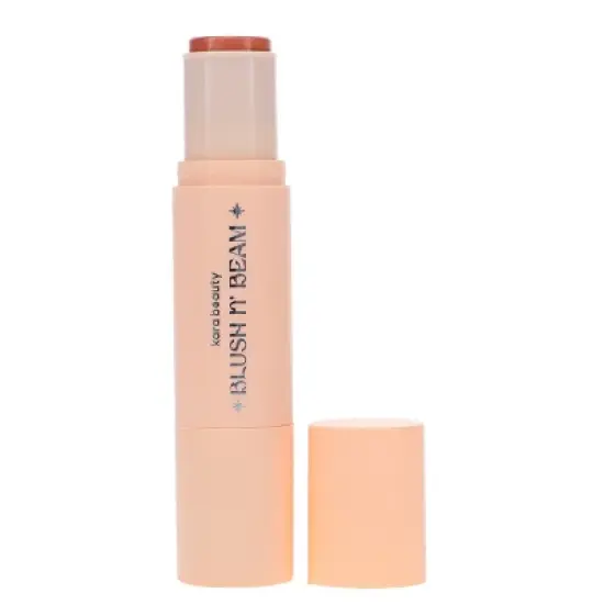 Kara Beauty Blush N' Beam Highlighter & Blush Stick True Coral + Luxe Peach 0.5 oz image {8}