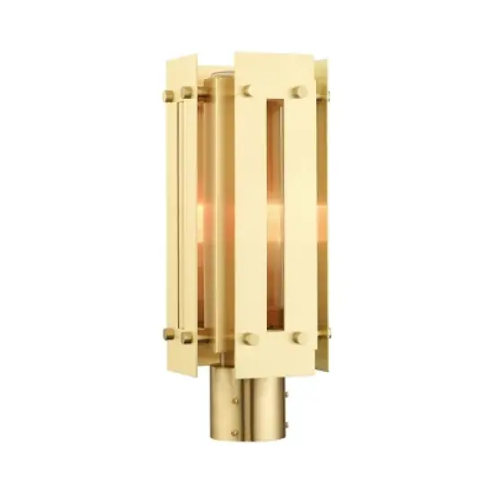 Livex Lighting Utrecht 1 - Light Post Light in  Satin Brass image {2}