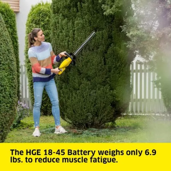 Karcher HGE 18-45 Battery Cordless Hedge Trimmer Tool Only image {5}