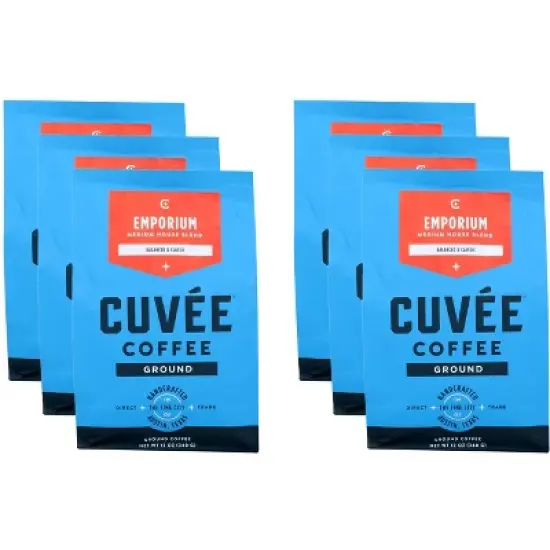 Cuvee Coffee Ground Emporium Blend - Case of 6 - 12 oz image {2}