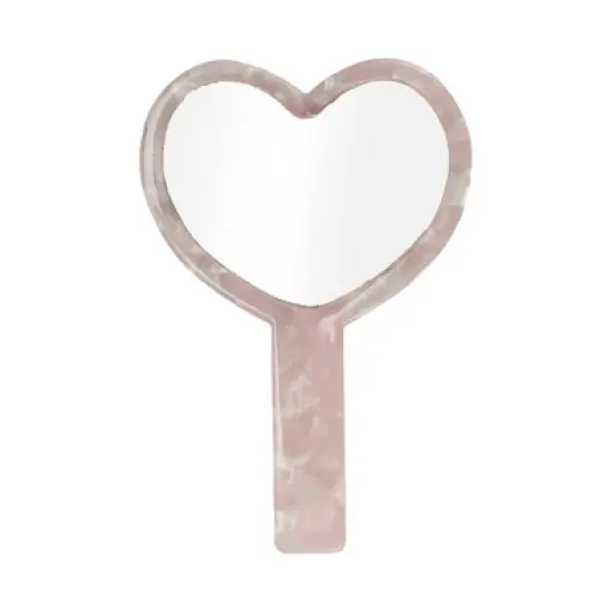Unique Bargains Heart Shaped Handheld Mirrors 1 Pc image {11}