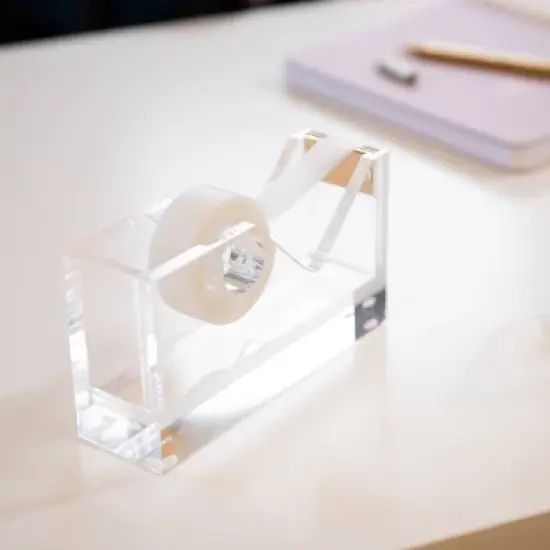 RUSSELL + HAZEL Acrylic Tape Dispenser Clear image {1}