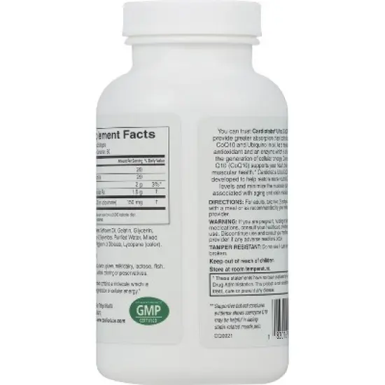 Cardiotabs Ultra CoQ10, 150 mg CoQ10 Per 2 Softgels, Safflower Oil & Tocopherols, 6X Absorption for Heart, Brain & Muscle Health - 120 Count image {1}