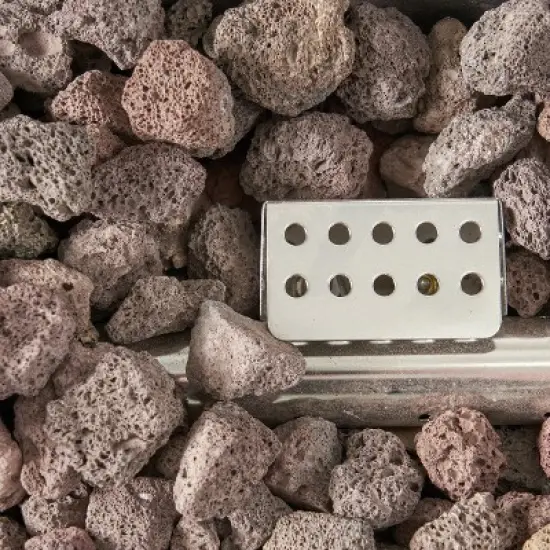 GDFStudio Hearth Outdoor 40,000 BTU Lightweight Concrete Rectangular Fire Pit Table image {6}