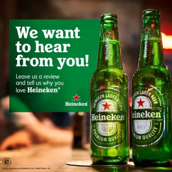 Heineken Original Lager Beer - 12pk/12 fl oz Bottles image {4}