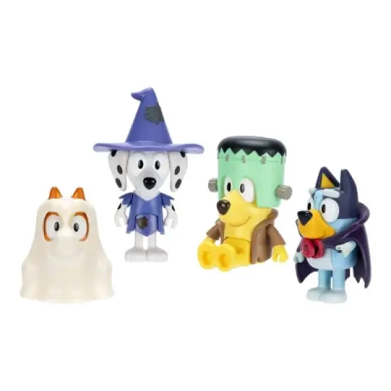 Bluey Costume Party Figures 4pk: Articulated Plastic Mini Figurines & Bluey Toys Collection image {6}