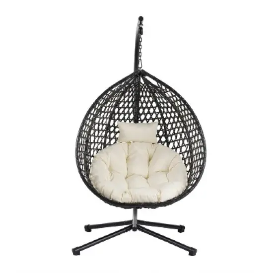 Whisen Versatile Hanging Egg Chair for Indoor and Outdoor Use image {6}