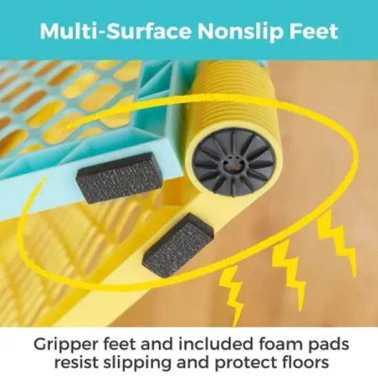 Toddleroo by North States Superyard Colorplay 6 Panel Freestanding Baby Playard - Bright image {3}