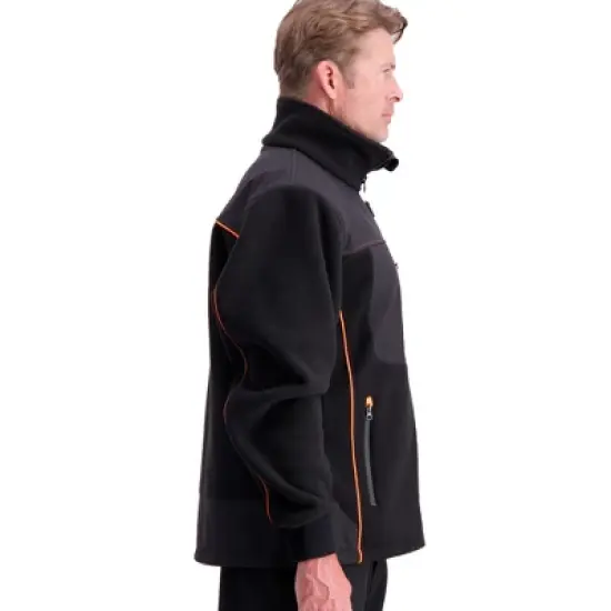 RefrigiWear Men's Insulated PolarForce Hybrid Fleece Jacket with HiVis Piping image {5}