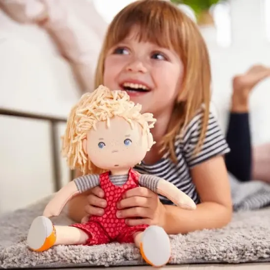 HABA Cassie 12" Machine Washable Soft Doll with Blonde Hair image {5}
