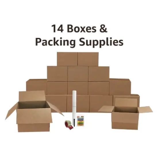 UBMOVE Moving Boxes 2 Room Bigger Smart Moving Kit 28 Boxes , Tape, and more image {8}