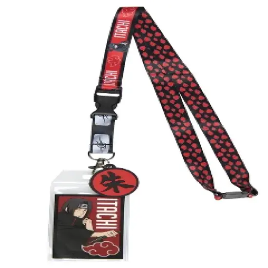 Naruto Itachi Uchiha ID Badge Holder Lanyard w/ Rubber Pendant image {6}