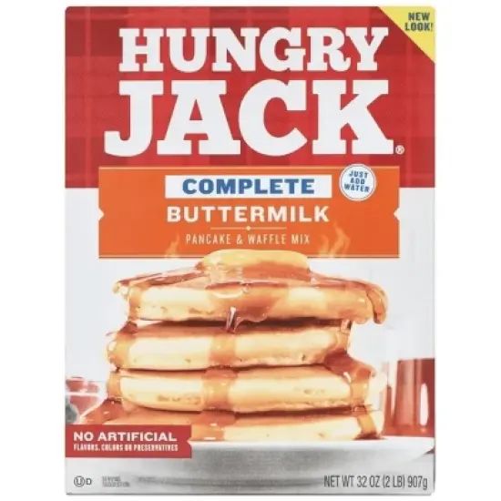Hungry Jack Complete Buttermilk Pancake Mix and Waffle Mix, 32 oz (Pack of 2) image {3}