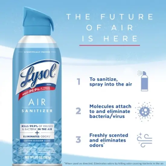 Lysol Air Sanitizing Spray - Cotton Blossom - 10oz/2pk image {3}