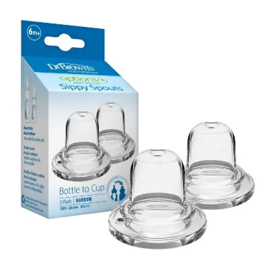 Dr. Brown's Milestones Options+ Narrow Baby Bottle Sippy Spouts - 2pk image {7}