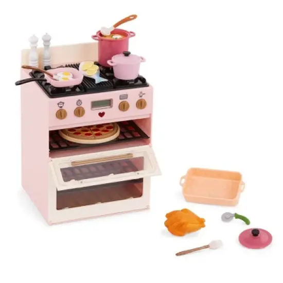 Our Generation Make & Bake Stove with Oven & Cooking Sounds Accessory Set for 18" Dolls image {3}