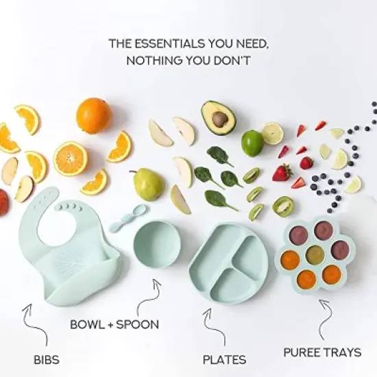 Simka Rose Silicone Baby Food Storage Container 7Pc image {5}