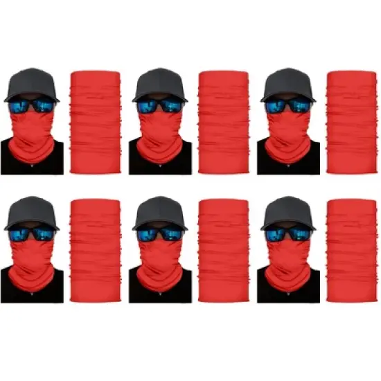 6 Pack Neck Gaiters Versatile for Outdoor Sports Work or Travel image {13}