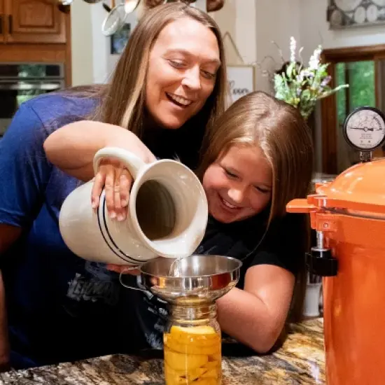 Martinez Pottery Heritage Blue Stripe Stoneware Pitcher image {1}