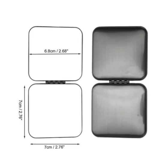 Unique Bargains Large Square Folding Makeup Mirror 1 Pc image {1}