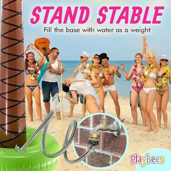 Playbees Giant Inflatable Palm Tree 6 Foot &ndash; 4 Pack image {5}