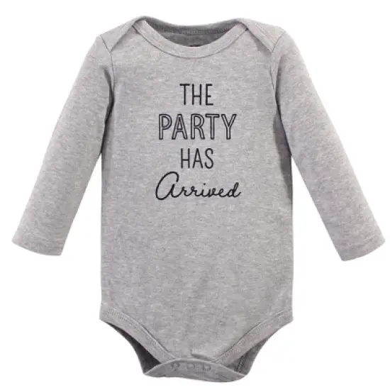 Hudson Baby Infant Boy Cotton Long-Sleeve Bodysuits 5pk, Pizza image {2}