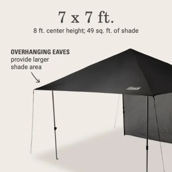 Coleman OASIS Lite 7 x 7 Canopy with Sun Wall image {1}