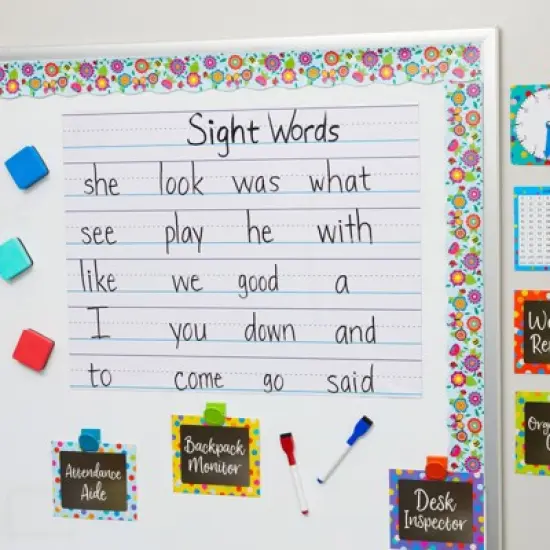 Bright Creations 2 Sheets of Magnetic Lined Handwriting Paper for Whiteboard, Dry Erase Sentence Strips for Classroom, 22 x 17 In image {1}