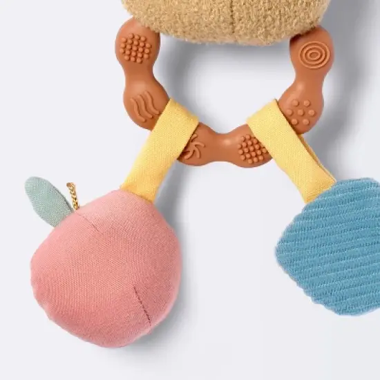 Handheld Plush Rattle Baby Toy - Bear - Cloud Island&trade; image {2}