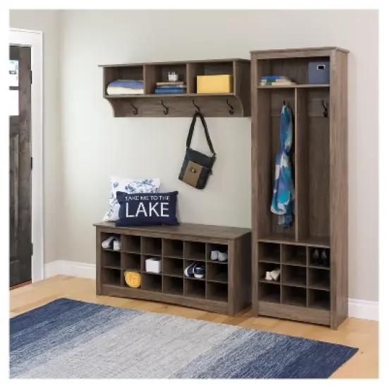 Freemont Entryway Organizer with Shoe Storage - Prepac image {3}