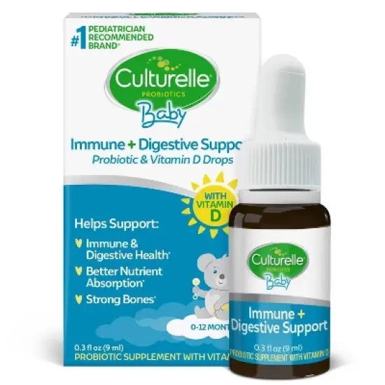 Culturelle Baby Immune + Digestive Support Probiotic Drops for Infants & Newborns - 0.3 fl oz image {1}
