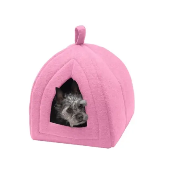 FurHaven Fleece Pet Tent Cat Bed image {6}