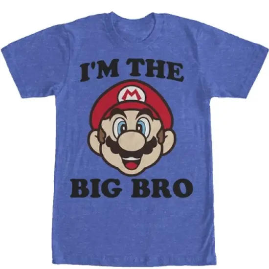 Men's Nintendo Mario Big Brother T-Shirt image {3}