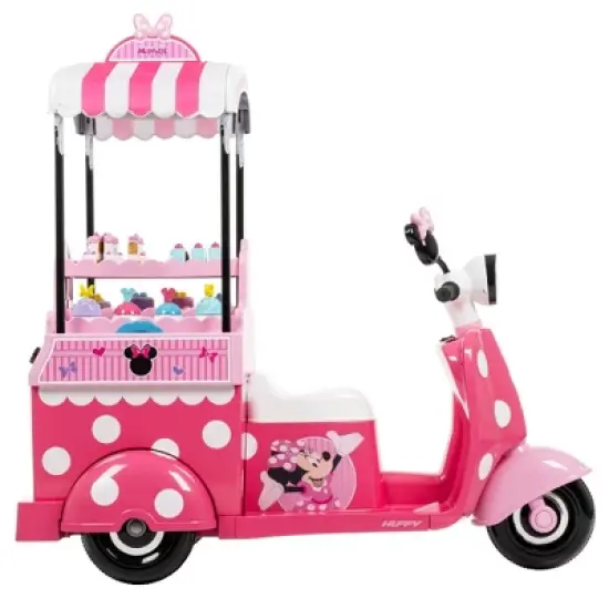 Huffy Disney Minnie Mouse Bakery Cart Battery Ride-On - 6V - Age 3+ - Pink image {16}