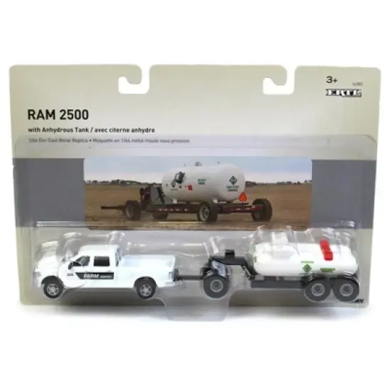 ERTL 1/64 Dodge Ram Pickup with Dual Anhydrous Ammonia Tank Carrier 16380 image {1}